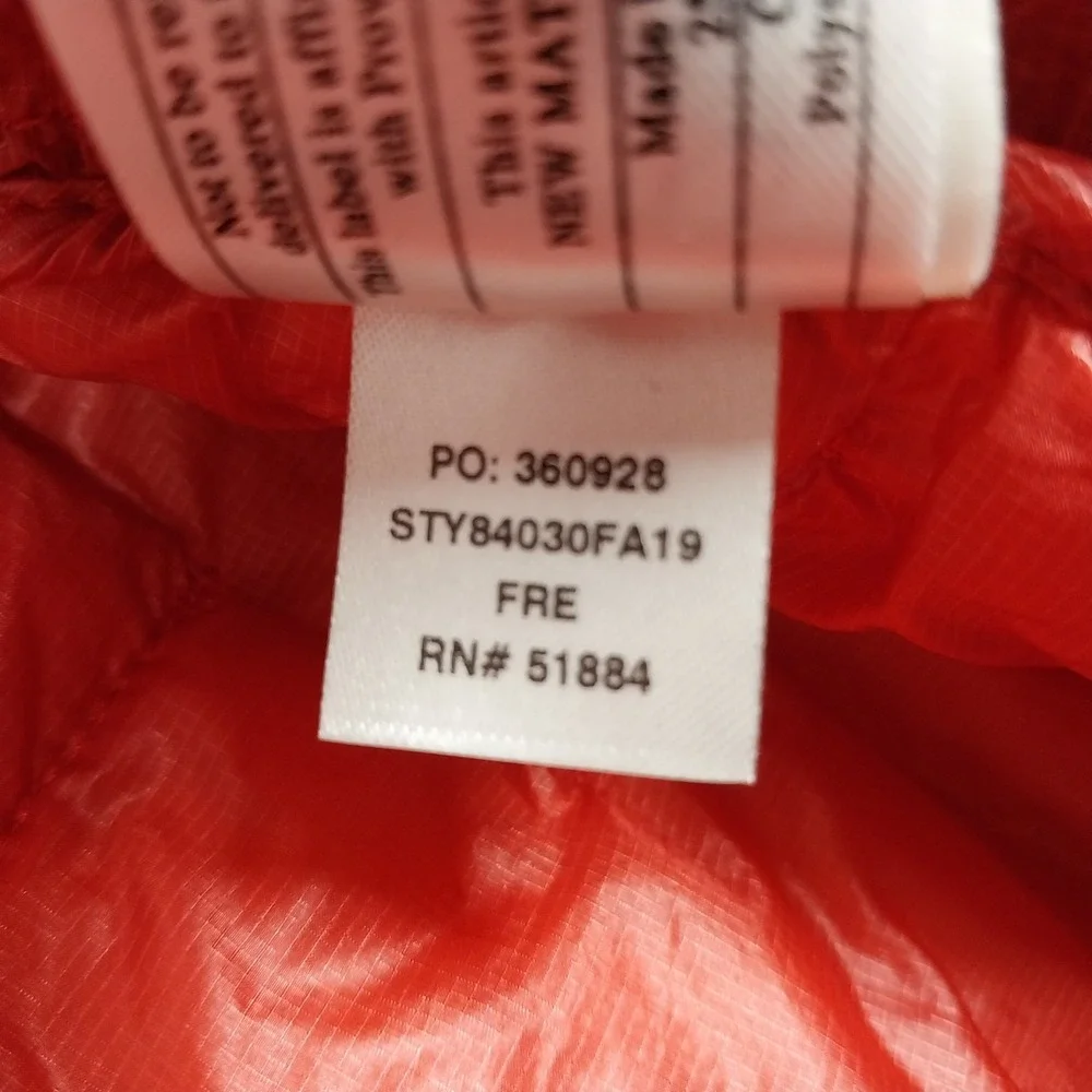 Patagonia Jacket Mens Medium Fire Red Micro Puff Hoody 84030 Insulated Puffer